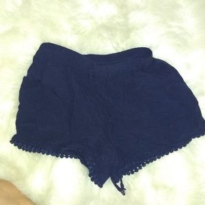Blue comfy boho shorts
